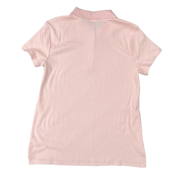 NWT H by Halston Pale Pink Rib Knit Stretch Polo Sz S - Picture 2 of 6